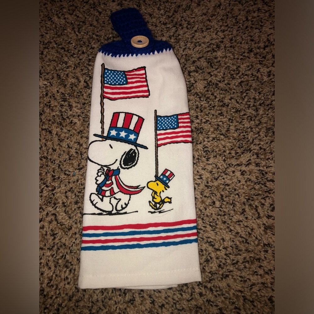 Snoopy Fourth of July Hanging Towel